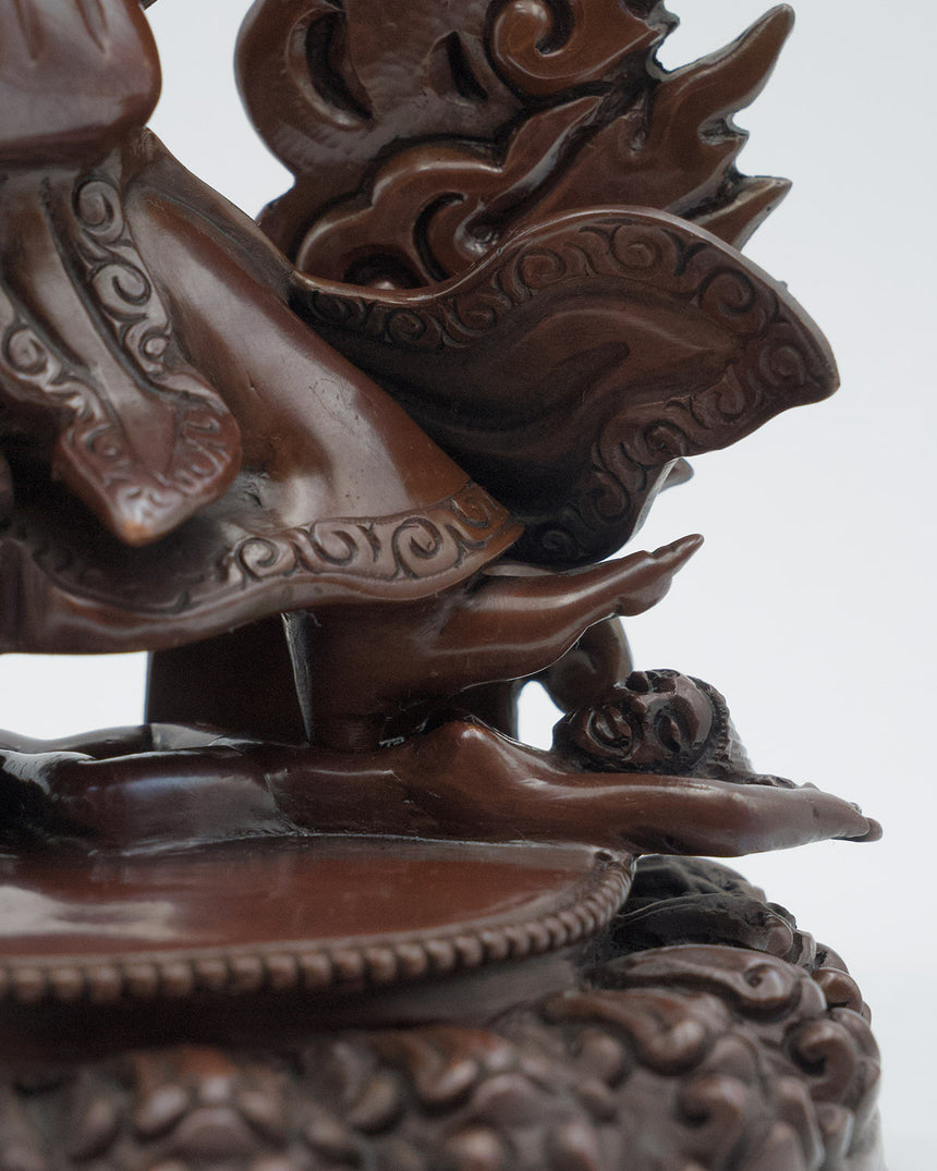 Kajupa Mahakala Copper Oxidized Statue | Dark Copper