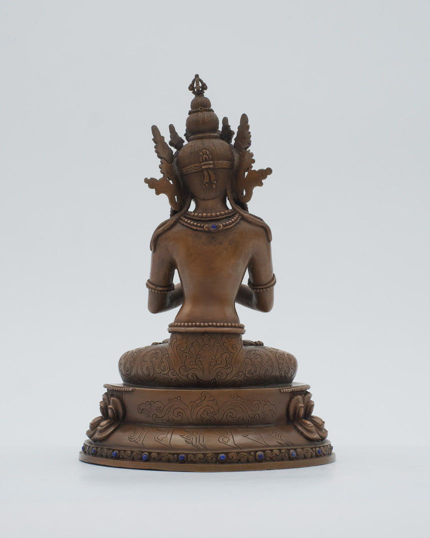 Vajradhara Copper Statue | Buddha's Realization of Enlightenment