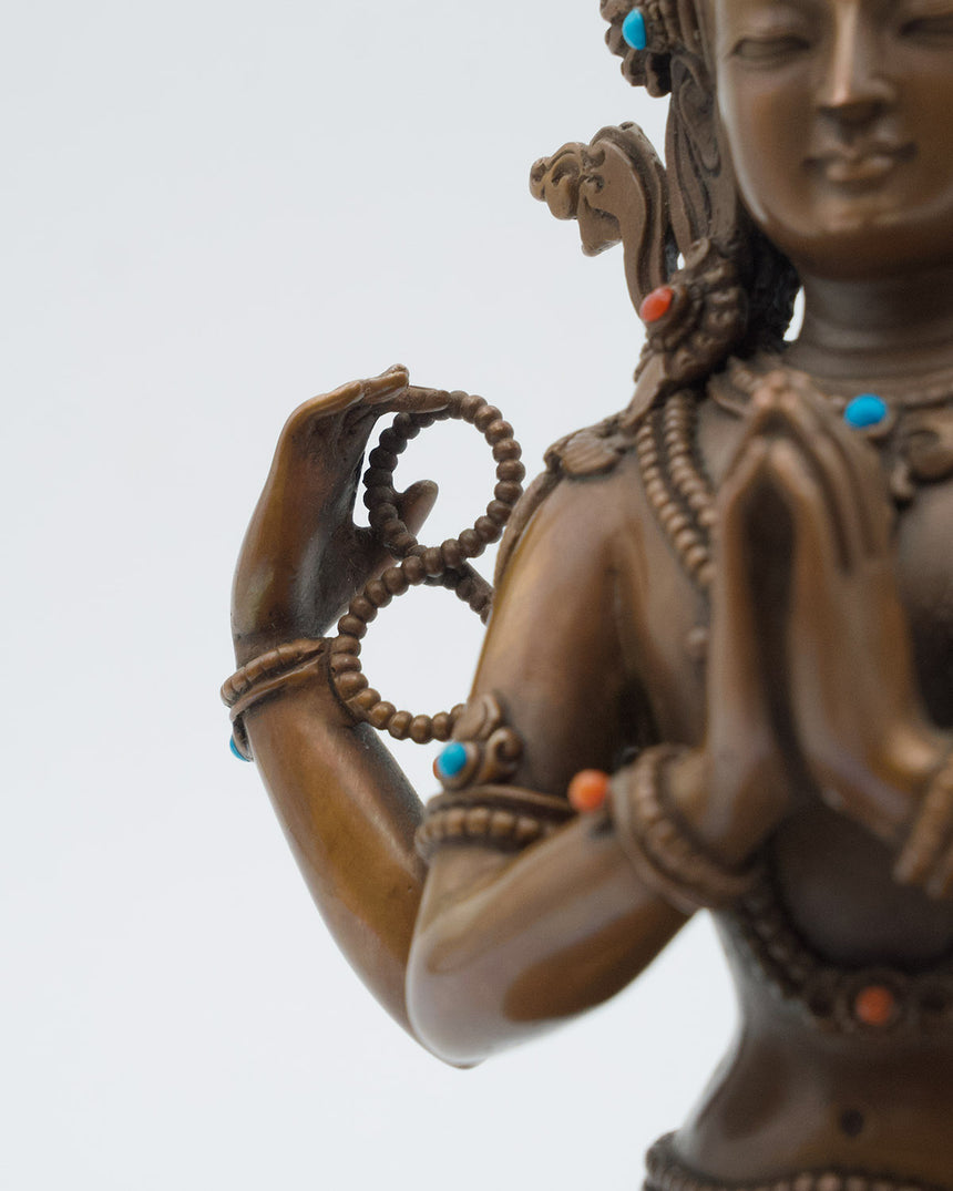 Chenrezig Copper Statue | Buddha of Compassion