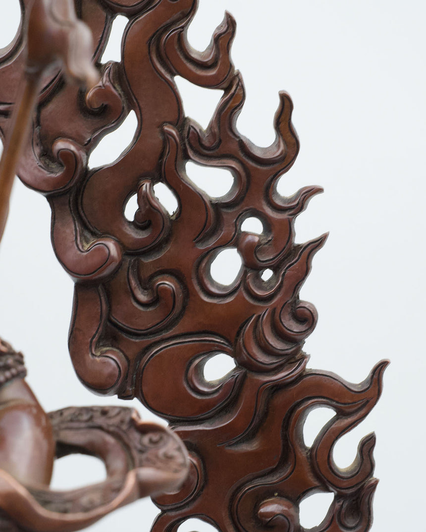 Dragon Dzambala (Kuber) Oxidized Copper Finsh Statue | Deity of Wealth and Prosperity