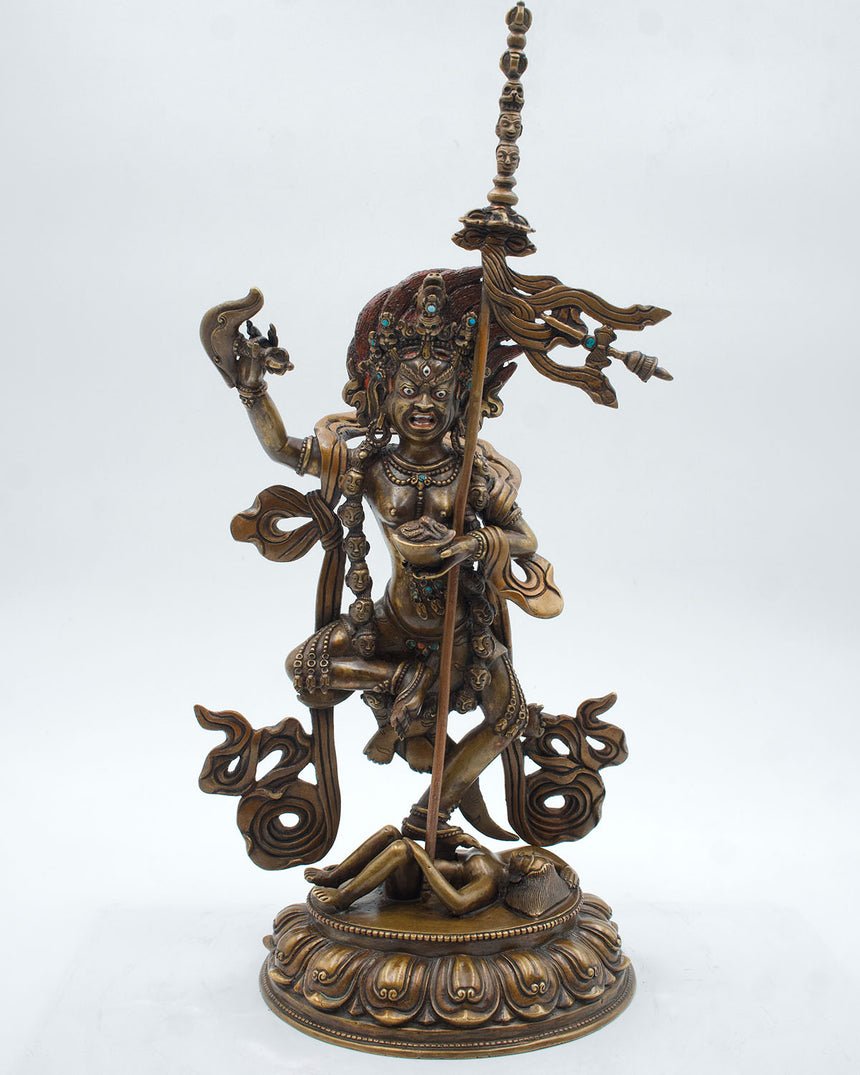 Dorje Phagmo Oxidized Copper Statue | Tantric deity of transformation of desire into enlightened wisdom