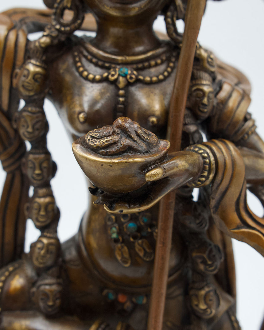 Dorje Phagmo Oxidized Copper Statue | Tantric deity of transformation of desire into enlightened wisdom