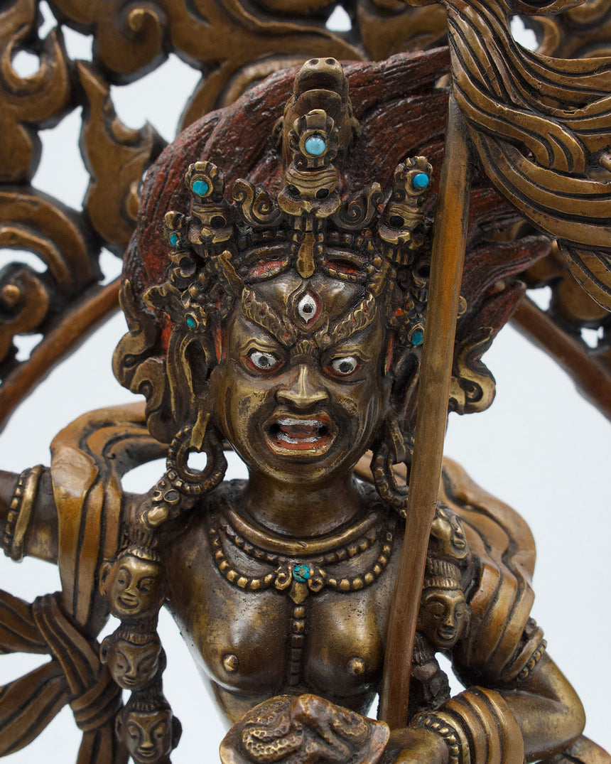 Dorje Phagmo Oxidized Copper Statue | Tantric deity of transformation of desire into enlightened wisdom