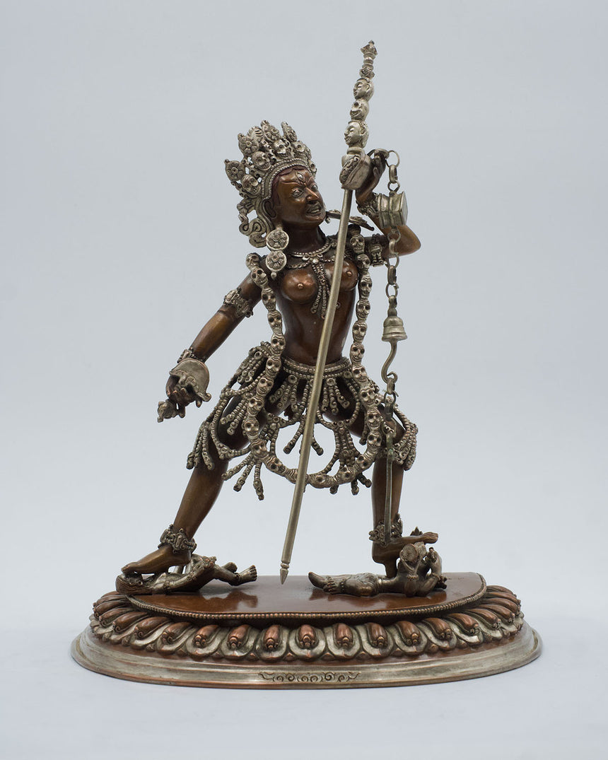 Vajrayogini Oxidized Copper Statue | Female Deity of Enlightenment