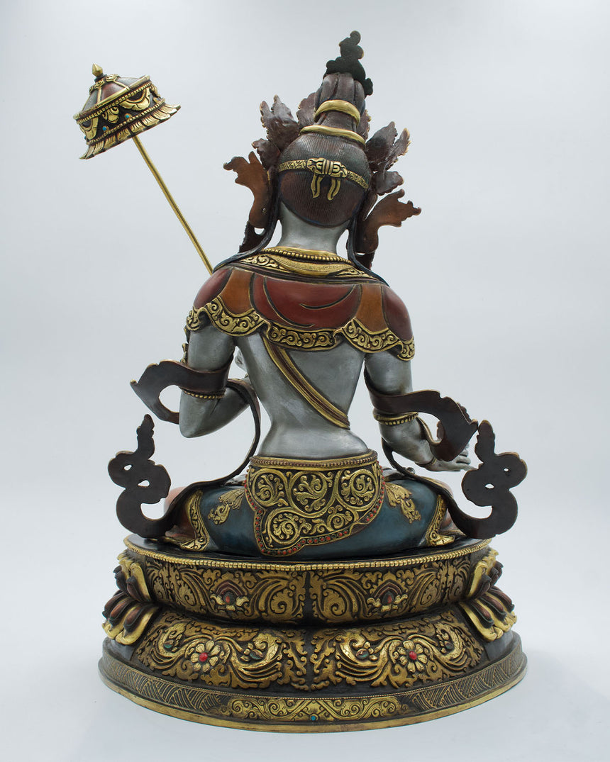 Chhatra Tara Silver Copper Statue | Tara of Protection