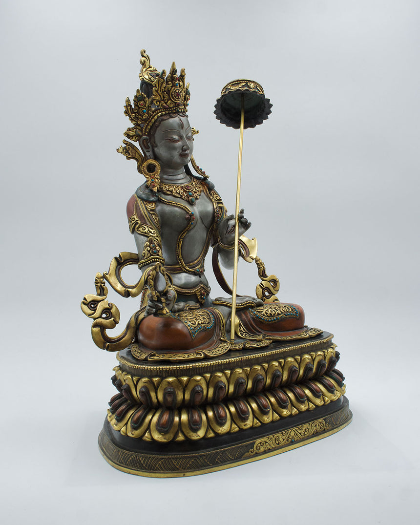 Chhatra Tara Silver Copper Statue | Tara of Protection