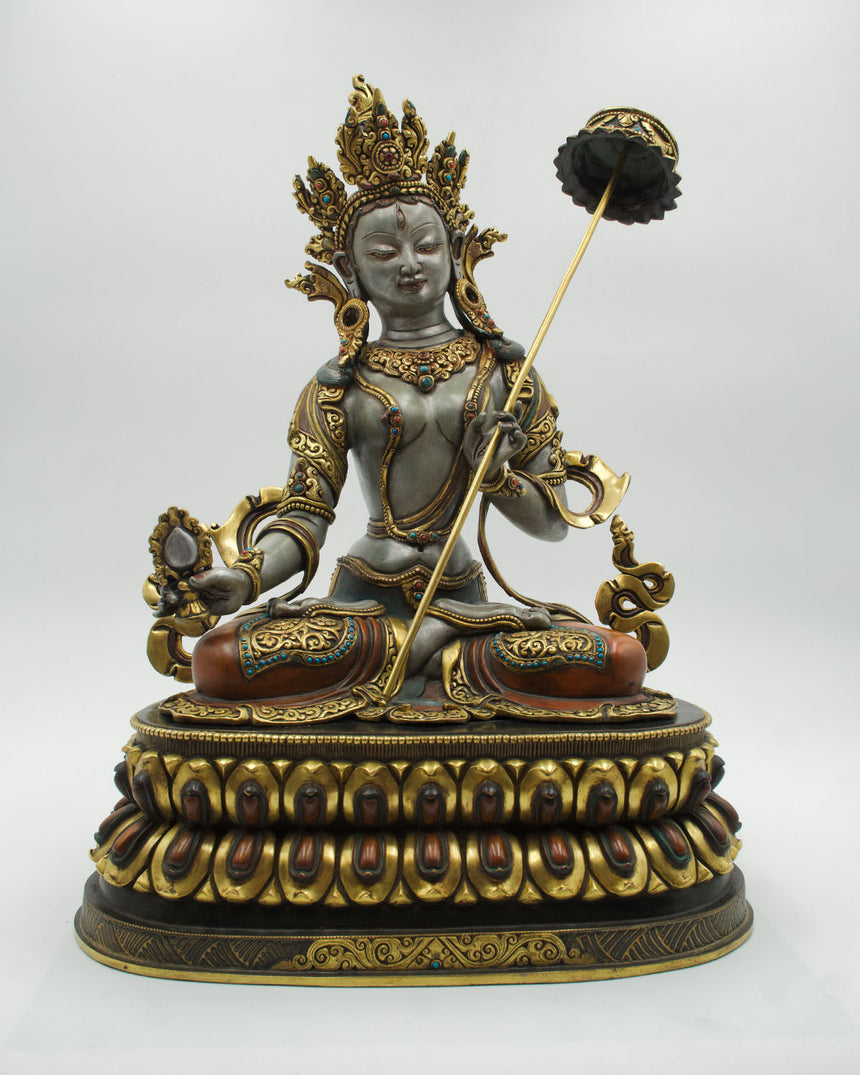 Chhatra Tara Silver Copper Statue | Tara of Protection